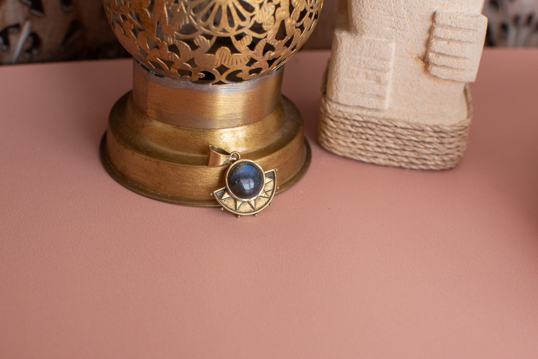 Pendentif labradorite avec chaine