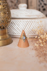 Bague mandala pierre de lune