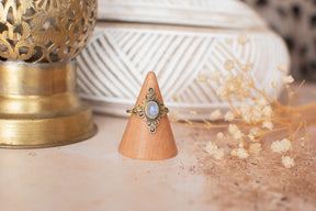 Bague mandala pierre de lune