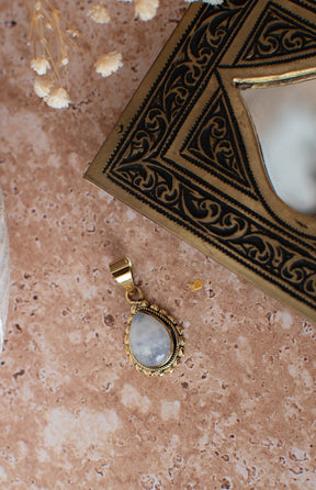 Pendentif pierre de lune