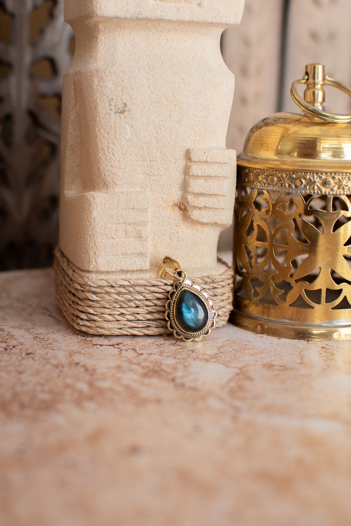 Pendentif labradorite
