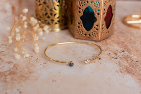 Bracelet fin labradorite