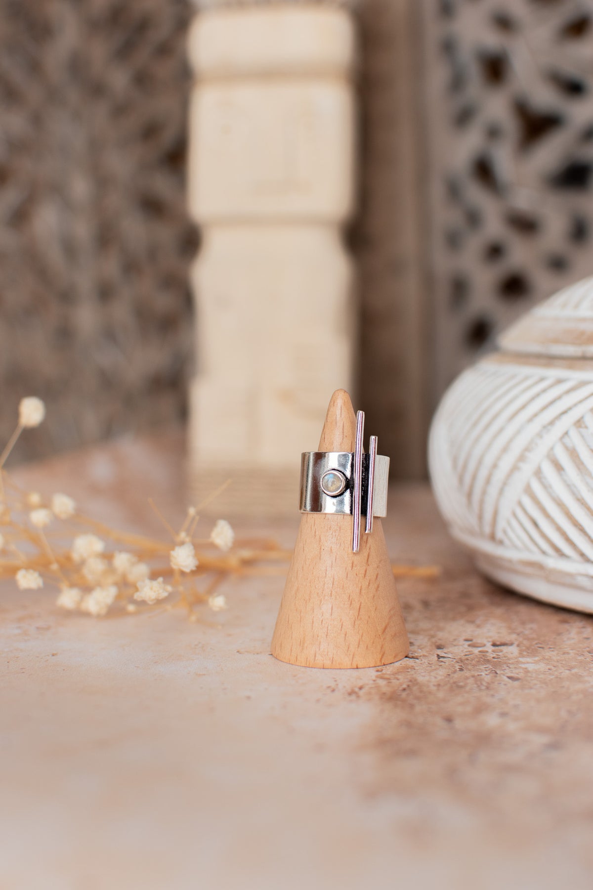 Bague pierre de lune