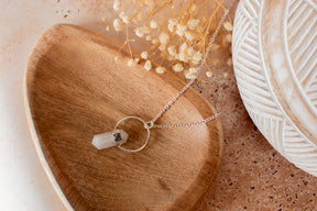 Pendentif quartz avec chaine