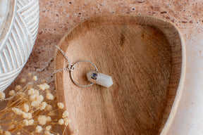 Pendentif quartz avec chaine