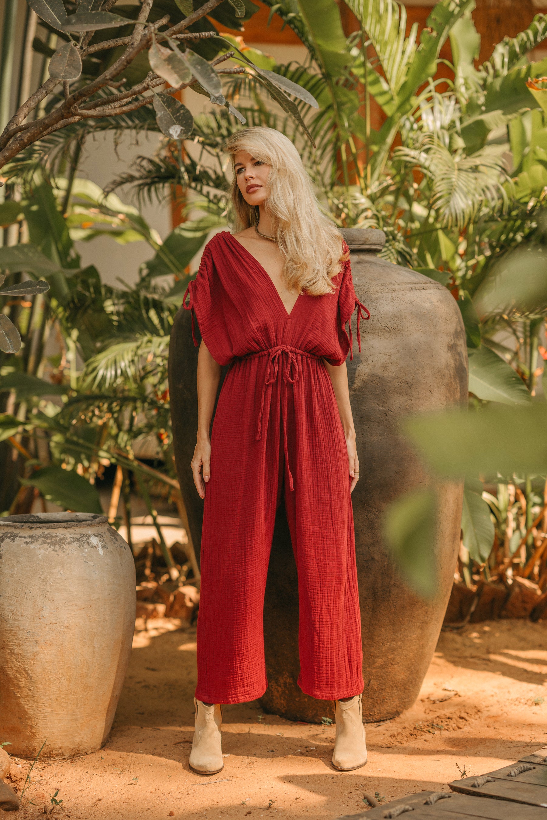 Combinaison gaze de coton bio