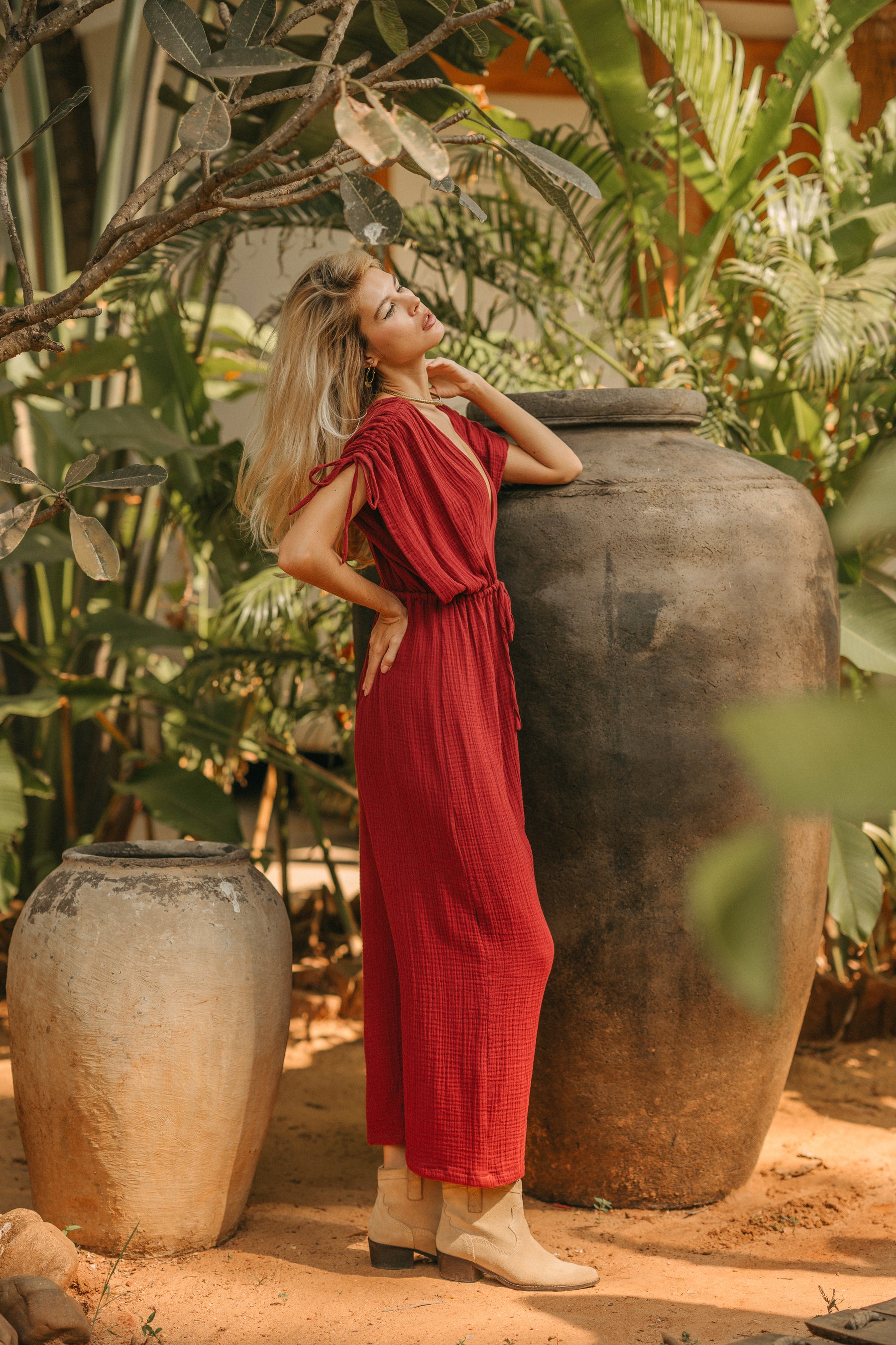 Combinaison gaze de coton bio