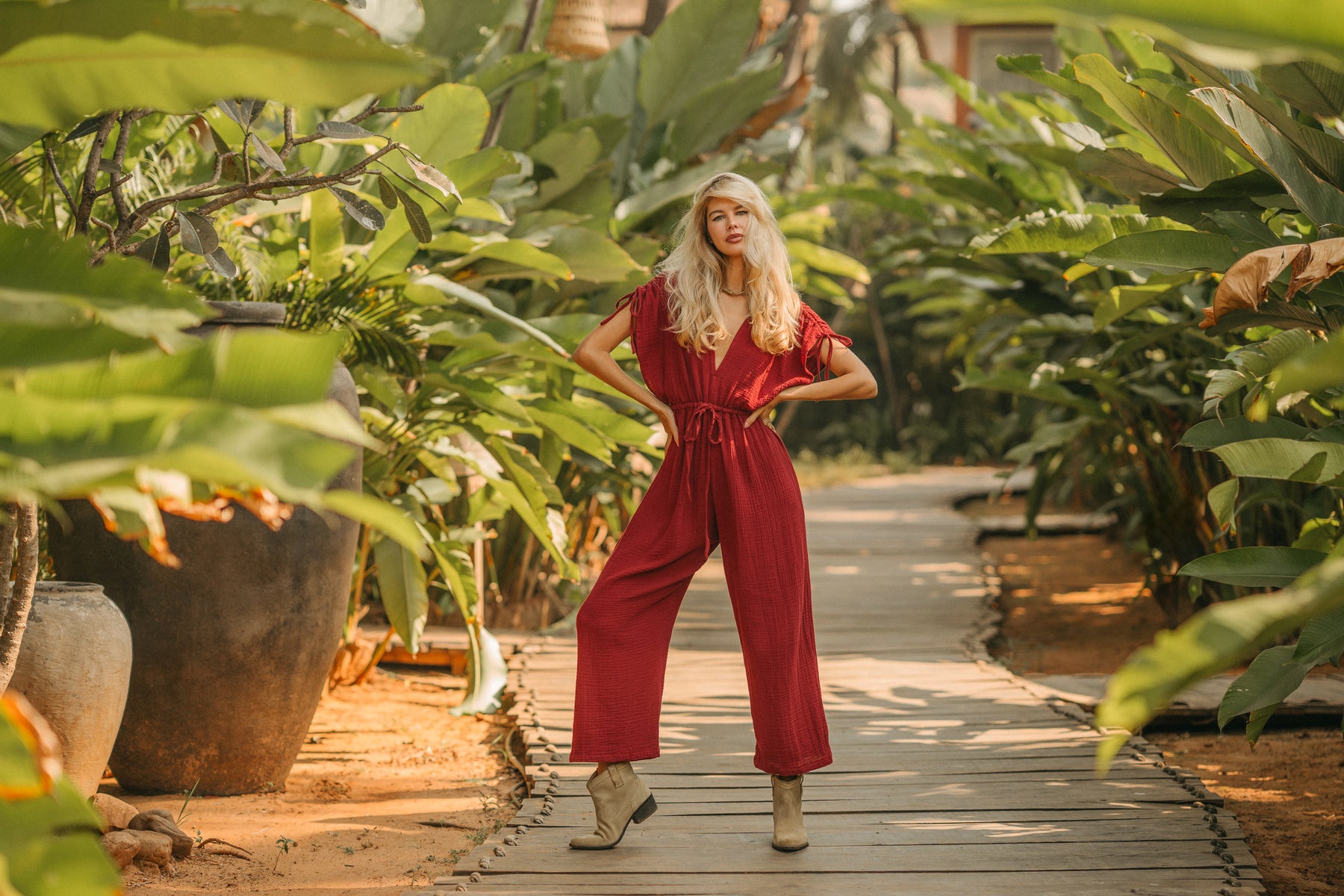 Combinaison gaze de coton bio