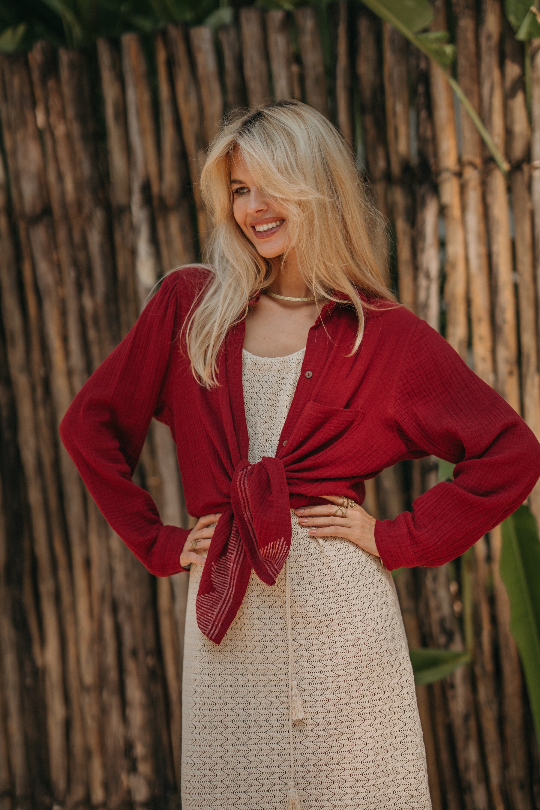 Chemise gaze de coton bio