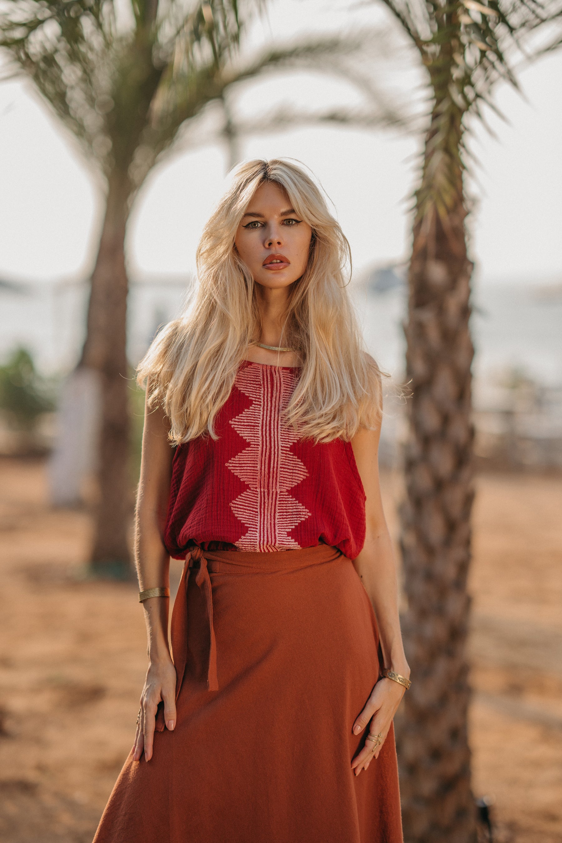 Top gaze de coton bio