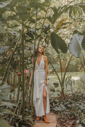 Robe longue gaze de coton bio