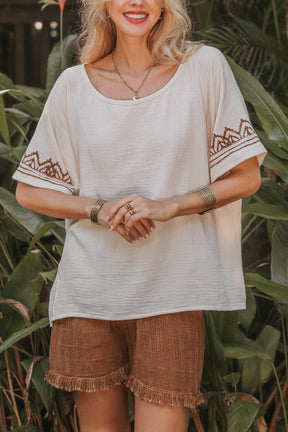 Tee shirt gaze de coton