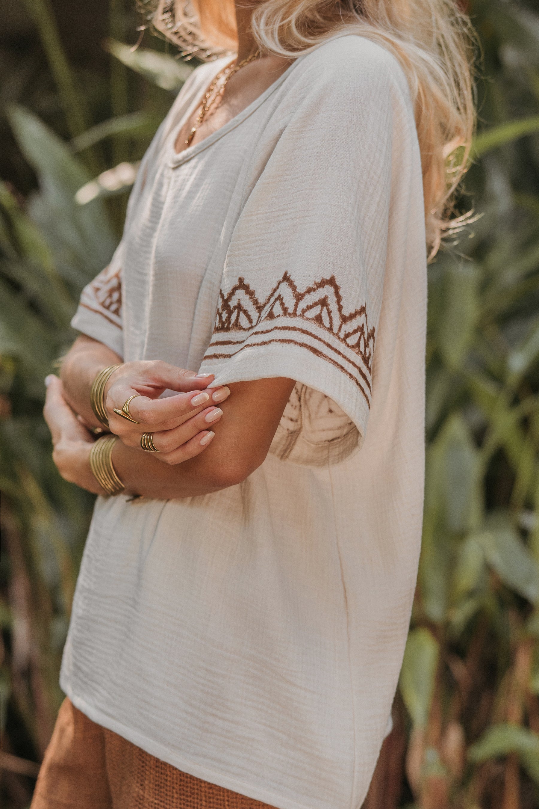 Tee shirt gaze de coton