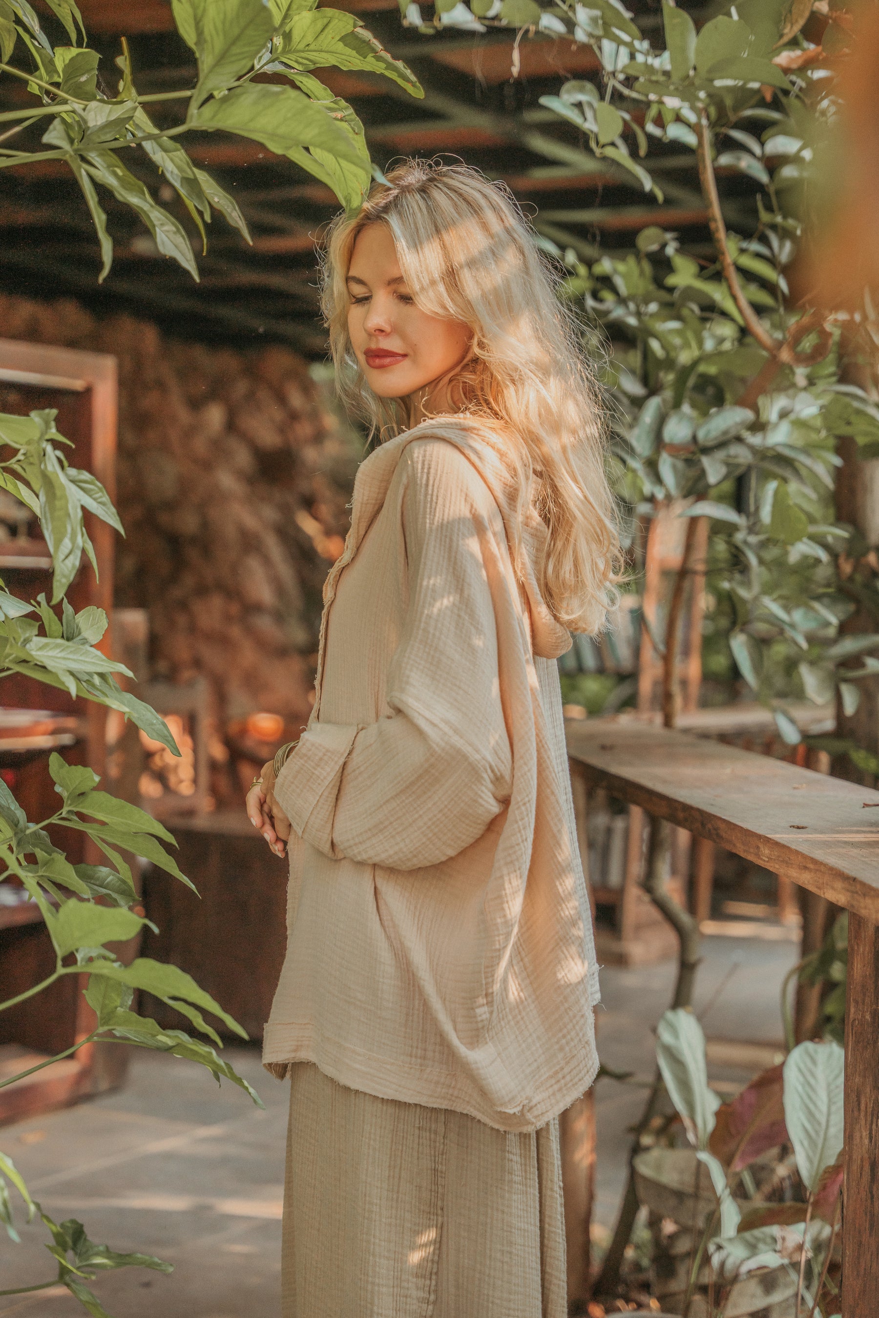 Kimono gaze de coton bio