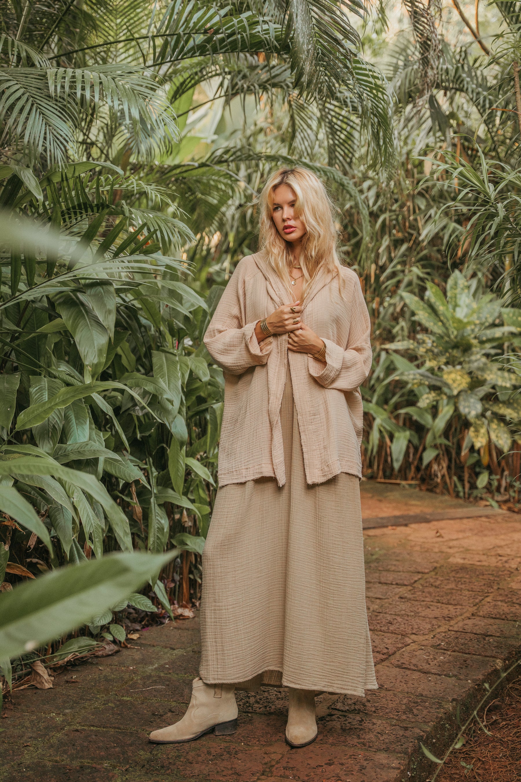 Kimono gaze de coton bio