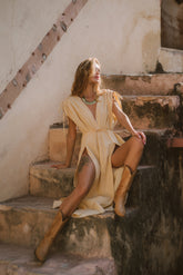 Robe longue gaze de coton