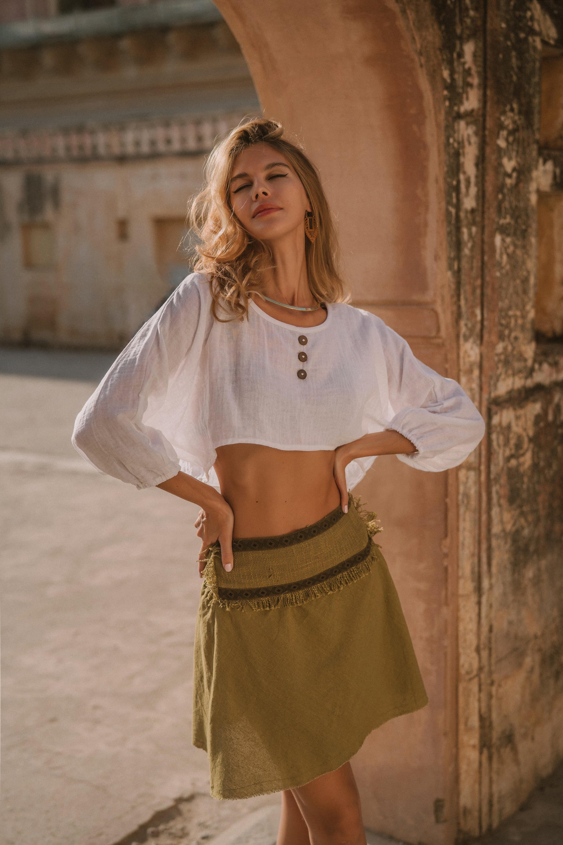 Crop top coco manches longues