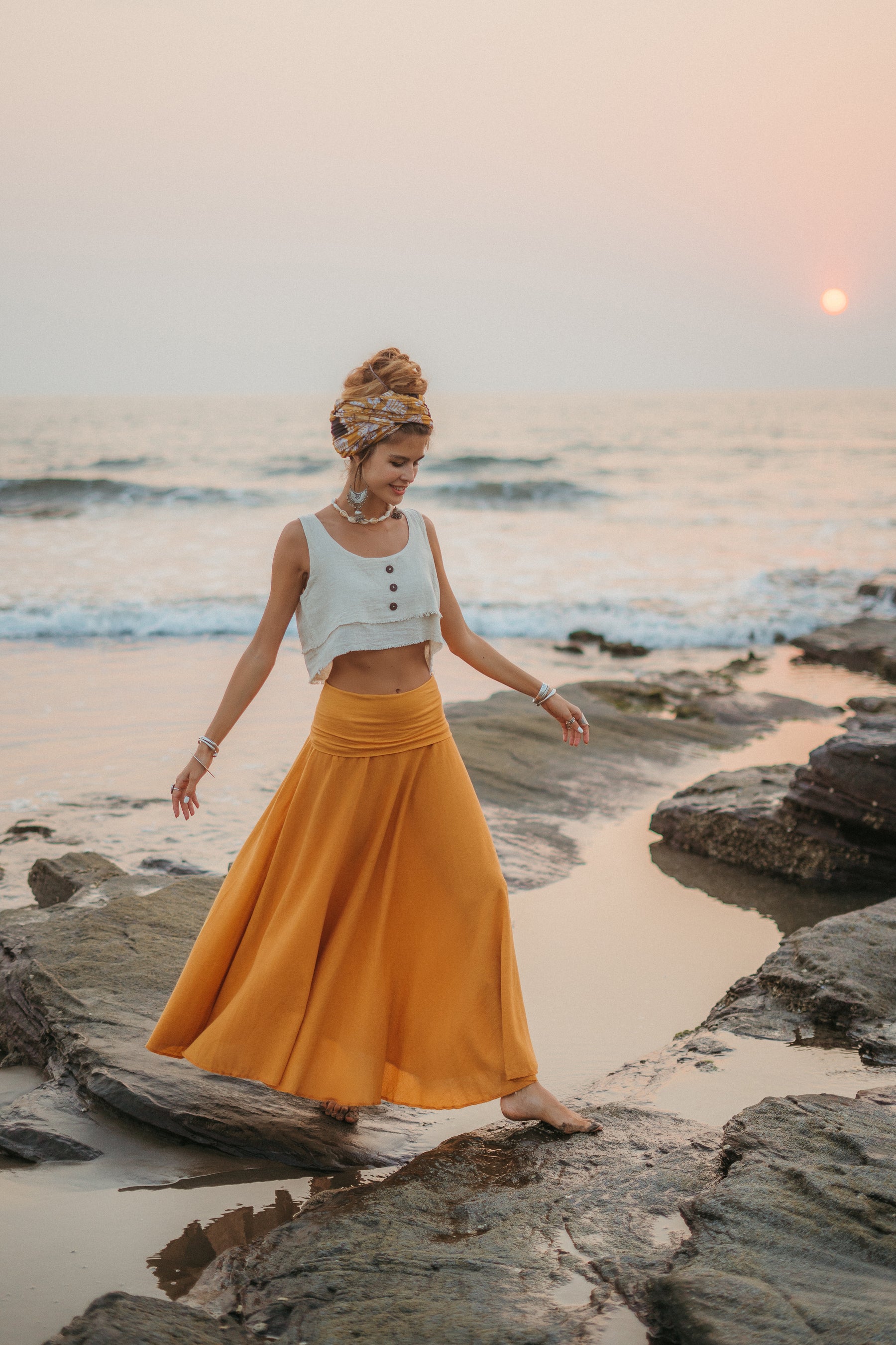 Bohemian long skirt