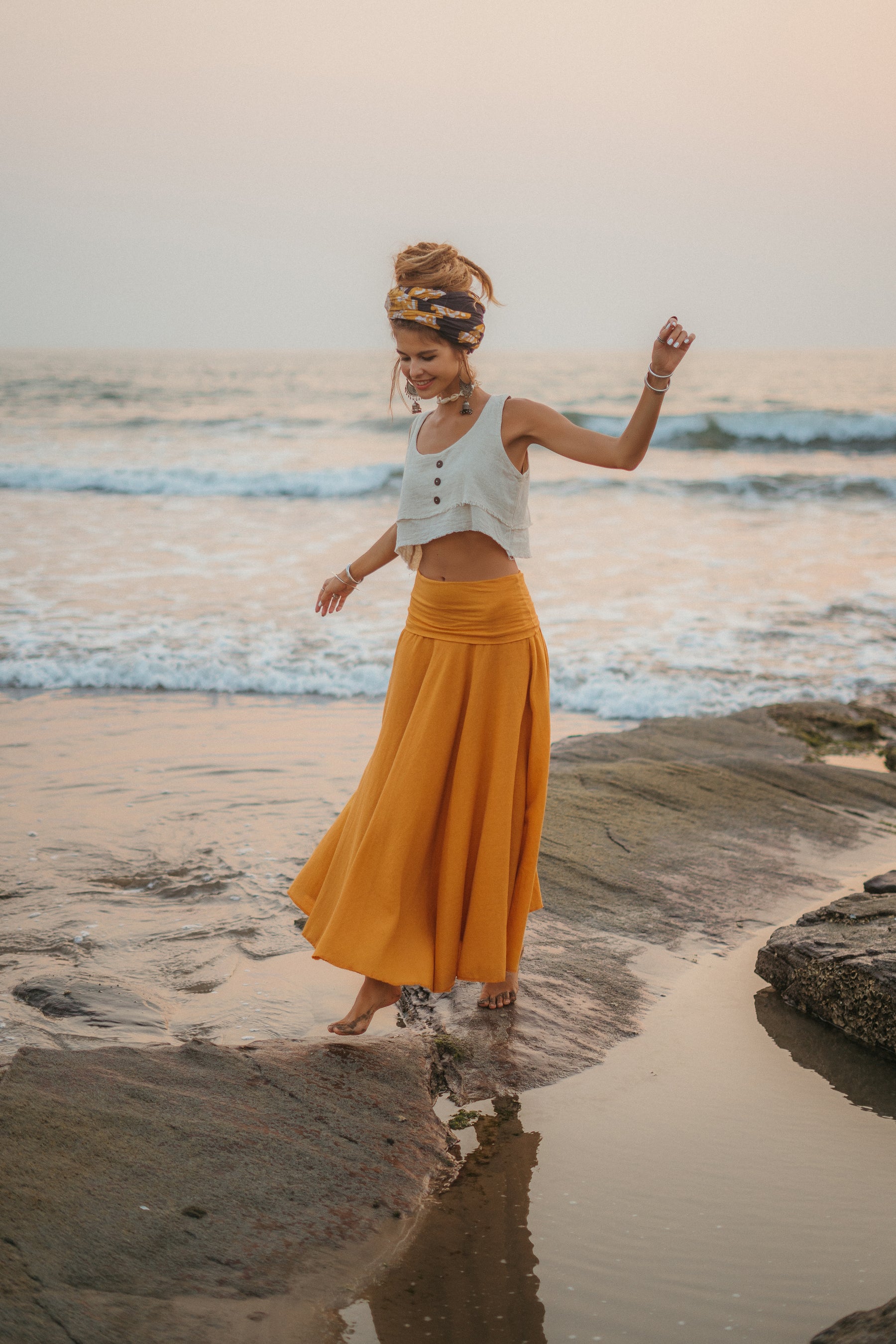 Bohemian long skirt