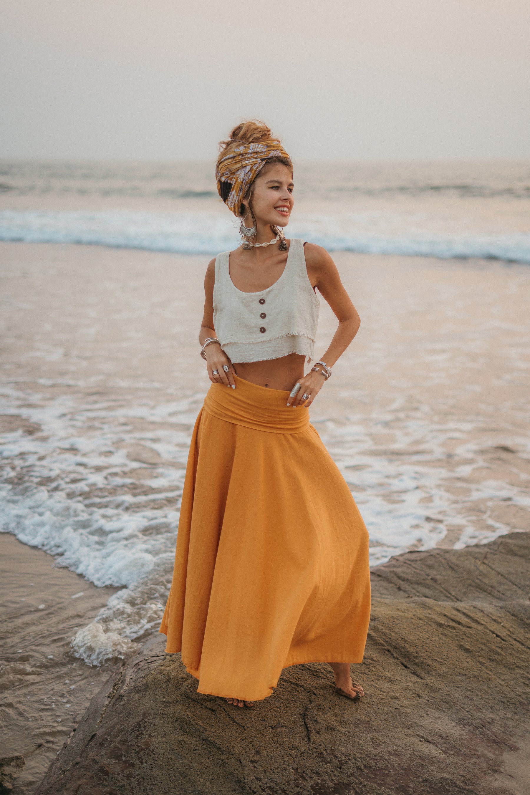 Bohemian long skirt