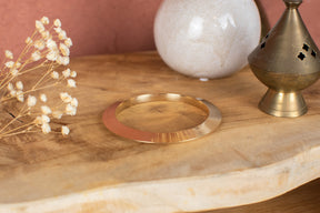 Rigid brass bracelet